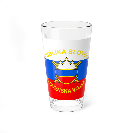 Flag of the Slovenian Armed Forces (Slovenia) Pint Glass 16oz
