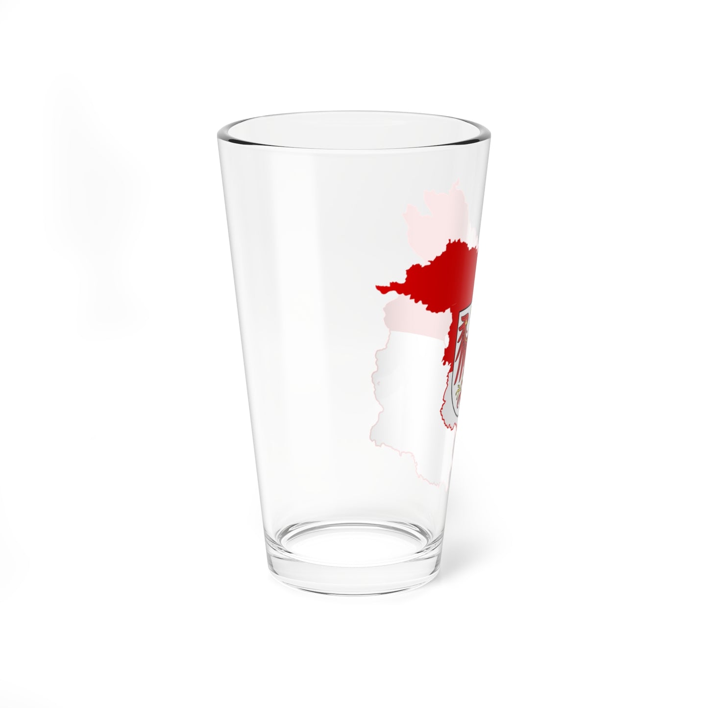 Flag map of Brandenburg (Germany) Pint Glass 16oz