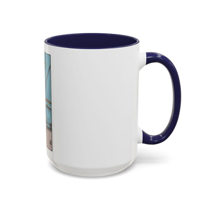The 2 of Swords (Tarot Card) Accent Coffee Mug