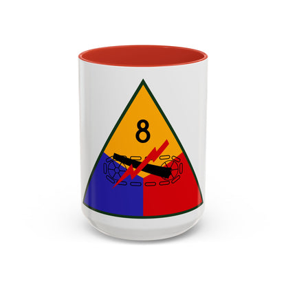 8th Armored Division (U.S. Army) Accent Coffee Mug