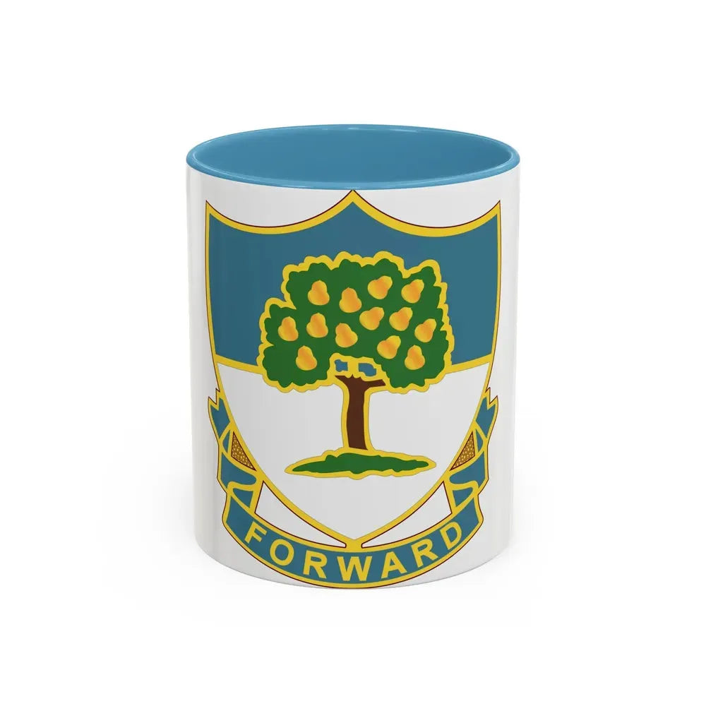 304th Infantry Regiment (U.S. Army) Accent Coffee Mug 11oz Light Blue - Go Mug Yourself
