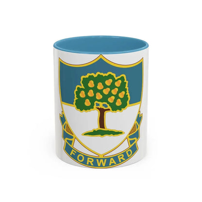 304th Infantry Regiment (U.S. Army) Accent Coffee Mug 11oz Light Blue - Go Mug Yourself