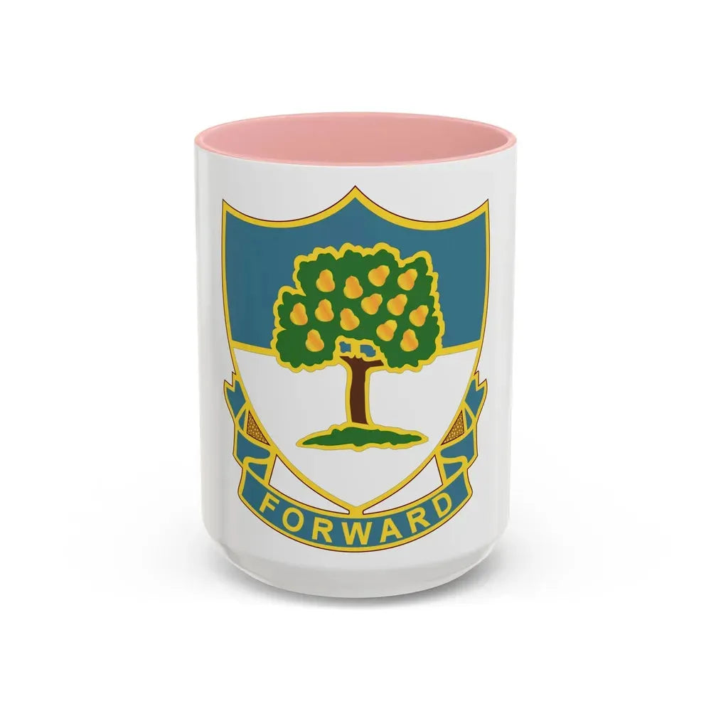 304th Infantry Regiment (U.S. Army) Accent Coffee Mug 15oz Pink - Go Mug Yourself
