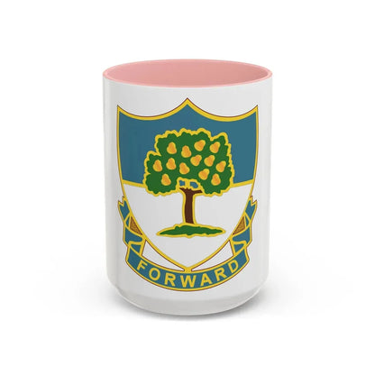304th Infantry Regiment (U.S. Army) Accent Coffee Mug 15oz Pink - Go Mug Yourself