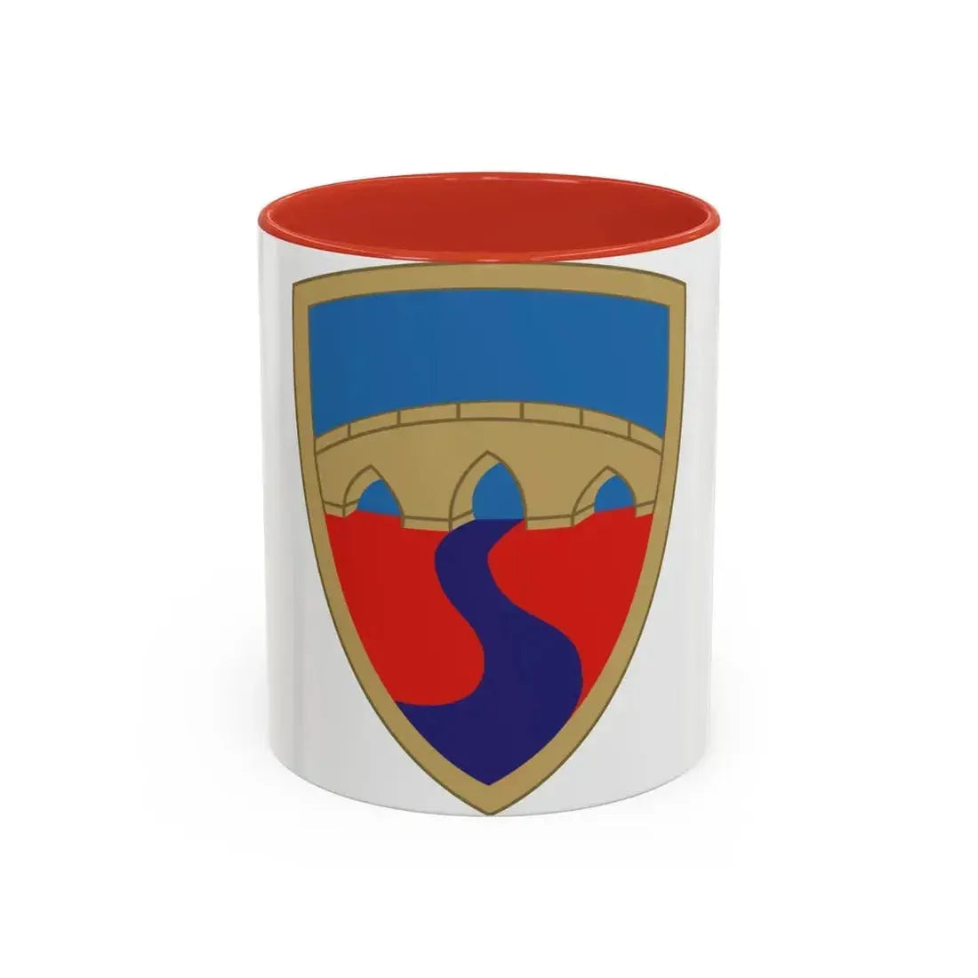 304th Sustainment Brigade (U.S. Army) Accent Coffee Mug 11oz Red - Go Mug Yourself