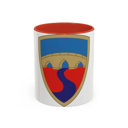 304th Sustainment Brigade (U.S. Army) Accent Coffee Mug 11oz Red - Go Mug Yourself
