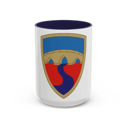 304th Sustainment Brigade (U.S. Army) Accent Coffee Mug 15oz Navy - Go Mug Yourself
