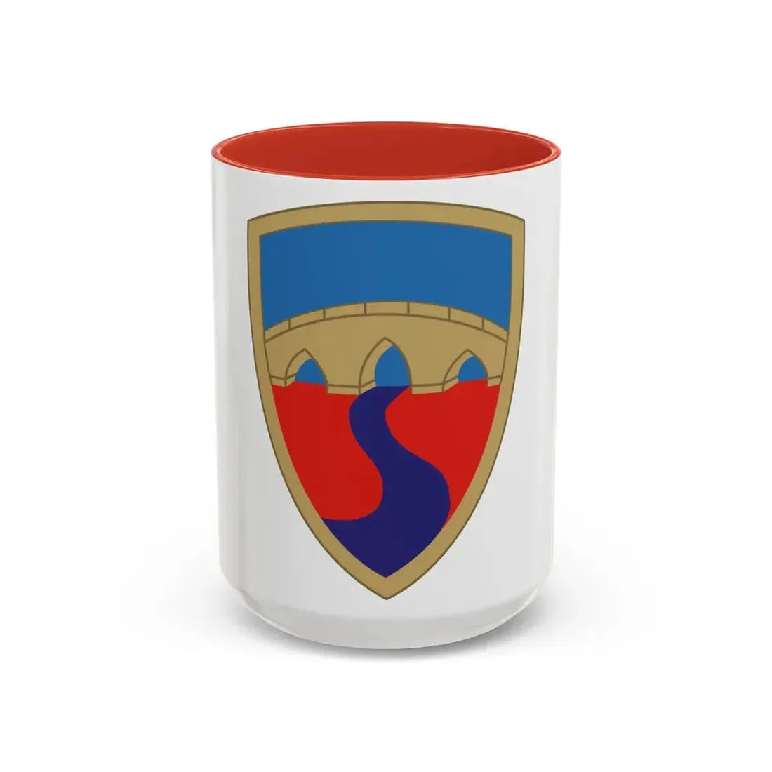 304th Sustainment Brigade (U.S. Army) Accent Coffee Mug 15oz Red - Go Mug Yourself