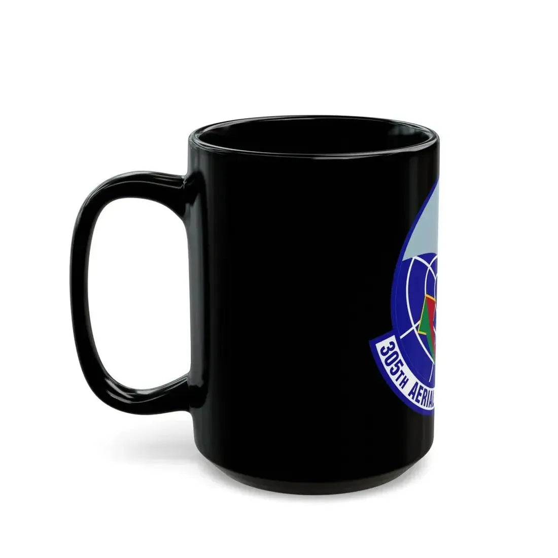 305 Aerial Port Squadron AMC (U.S. Air Force) Black Coffee Mug - Go Mug Yourself