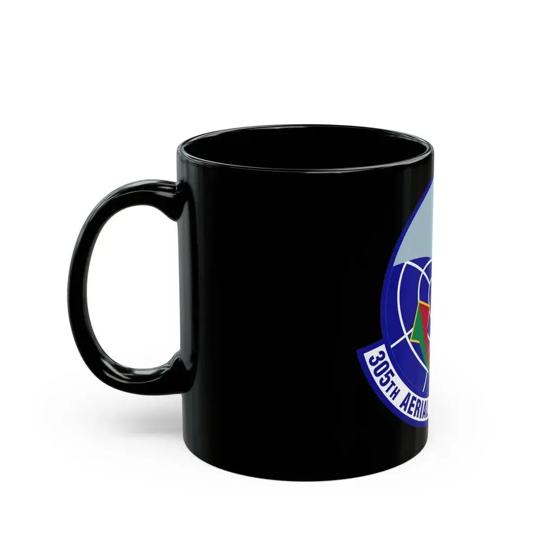 305 Aerial Port Squadron AMC (U.S. Air Force) Black Coffee Mug - Go Mug Yourself