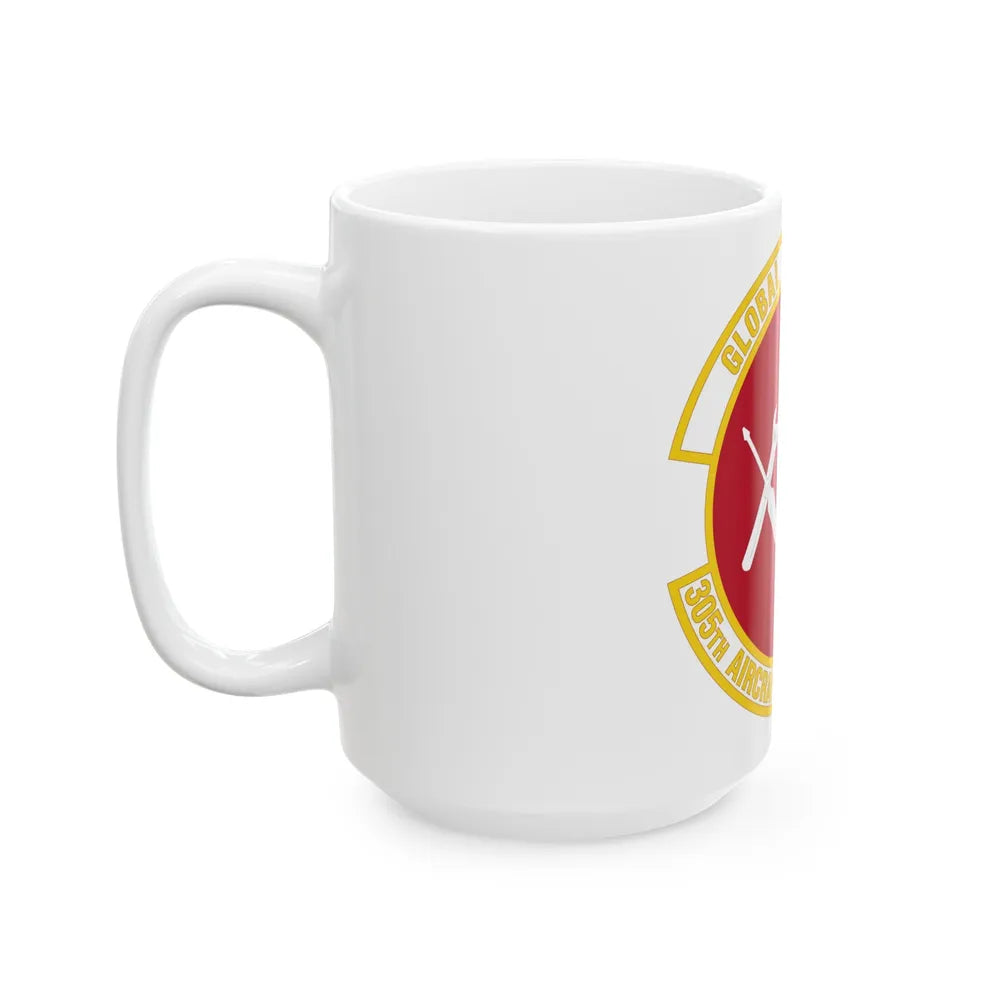 305 Aircraft Maintenance Squadron AMC (U.S. Air Force) White Coffee Mug-Go Mug Yourself