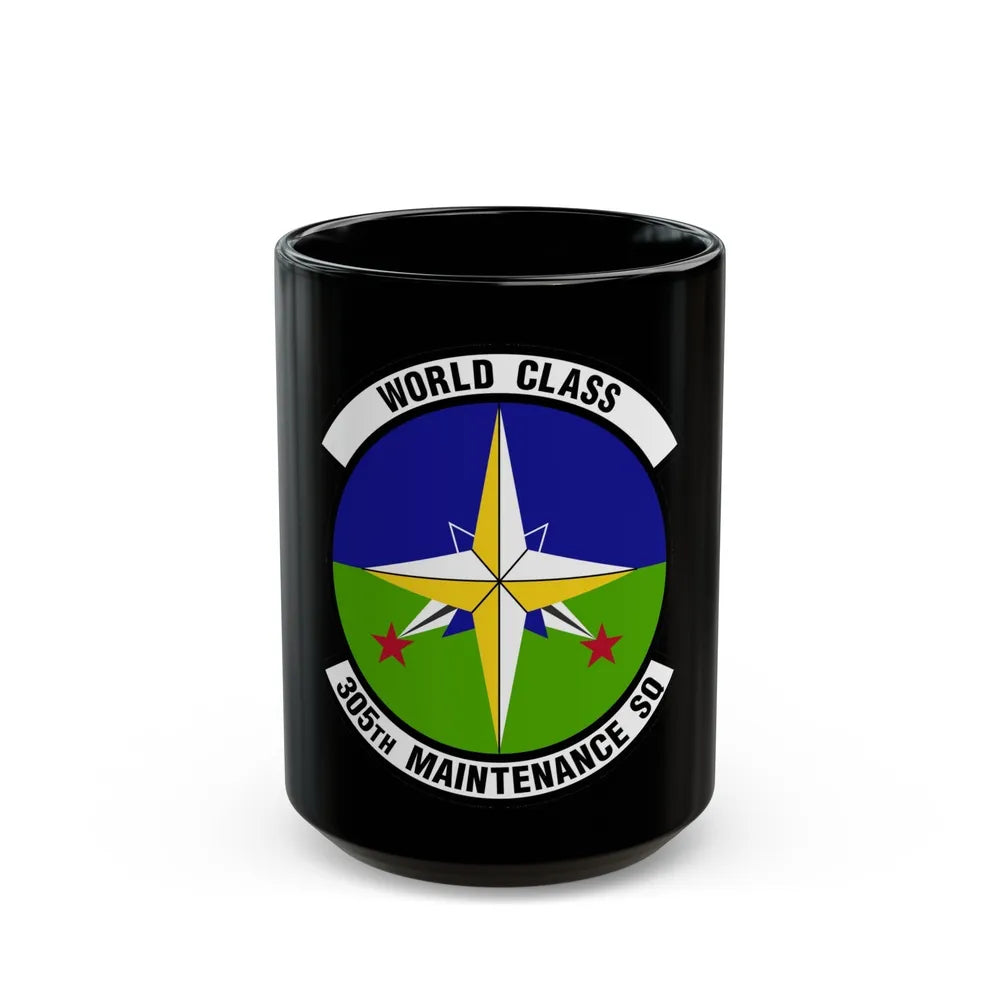 305 Maintenance Squadron AMC (U.S. Air Force) Black Coffee Mug-15oz-Go Mug Yourself