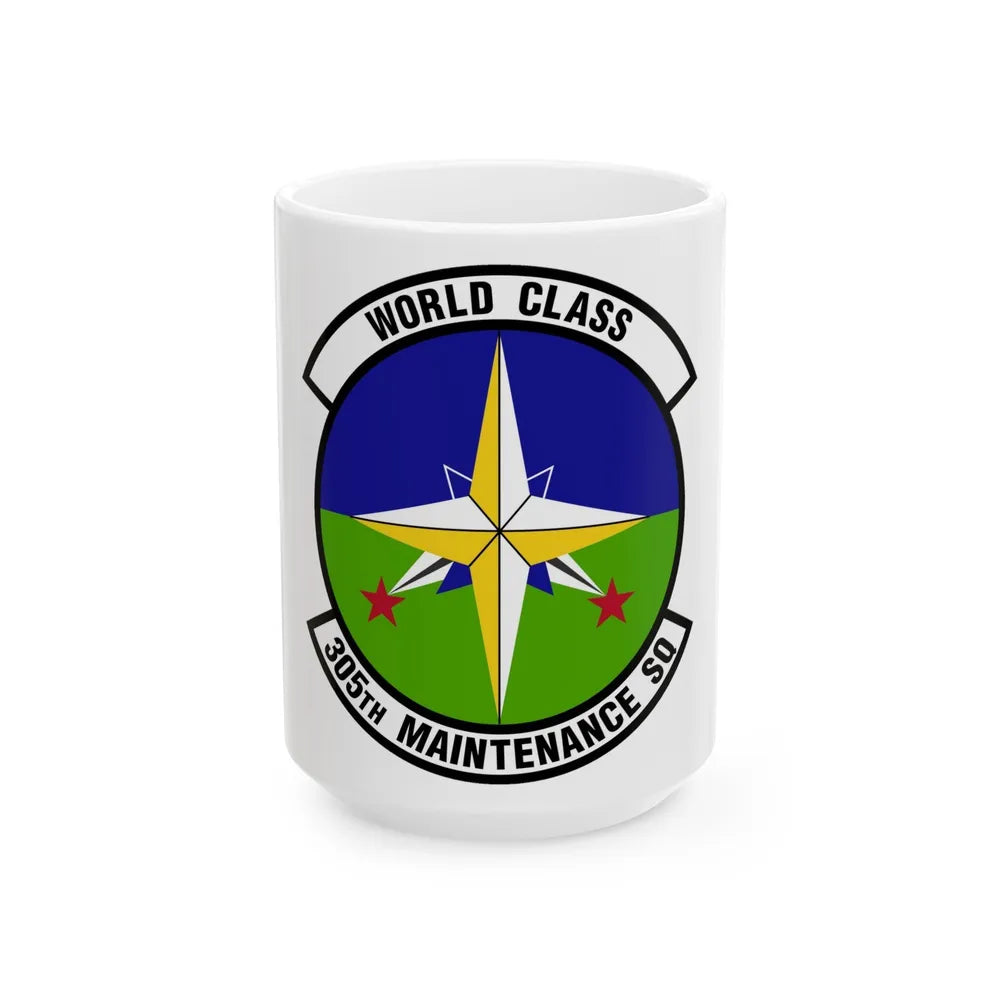 305 Maintenance Squadron AMC (U.S. Air Force) White Coffee Mug-15oz-Go Mug Yourself