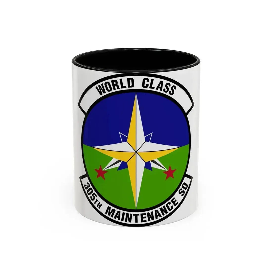 305 Maintenance Squadron AMC (U.S. Air Force) Accent Coffee Mug 11oz Black - Go Mug Yourself