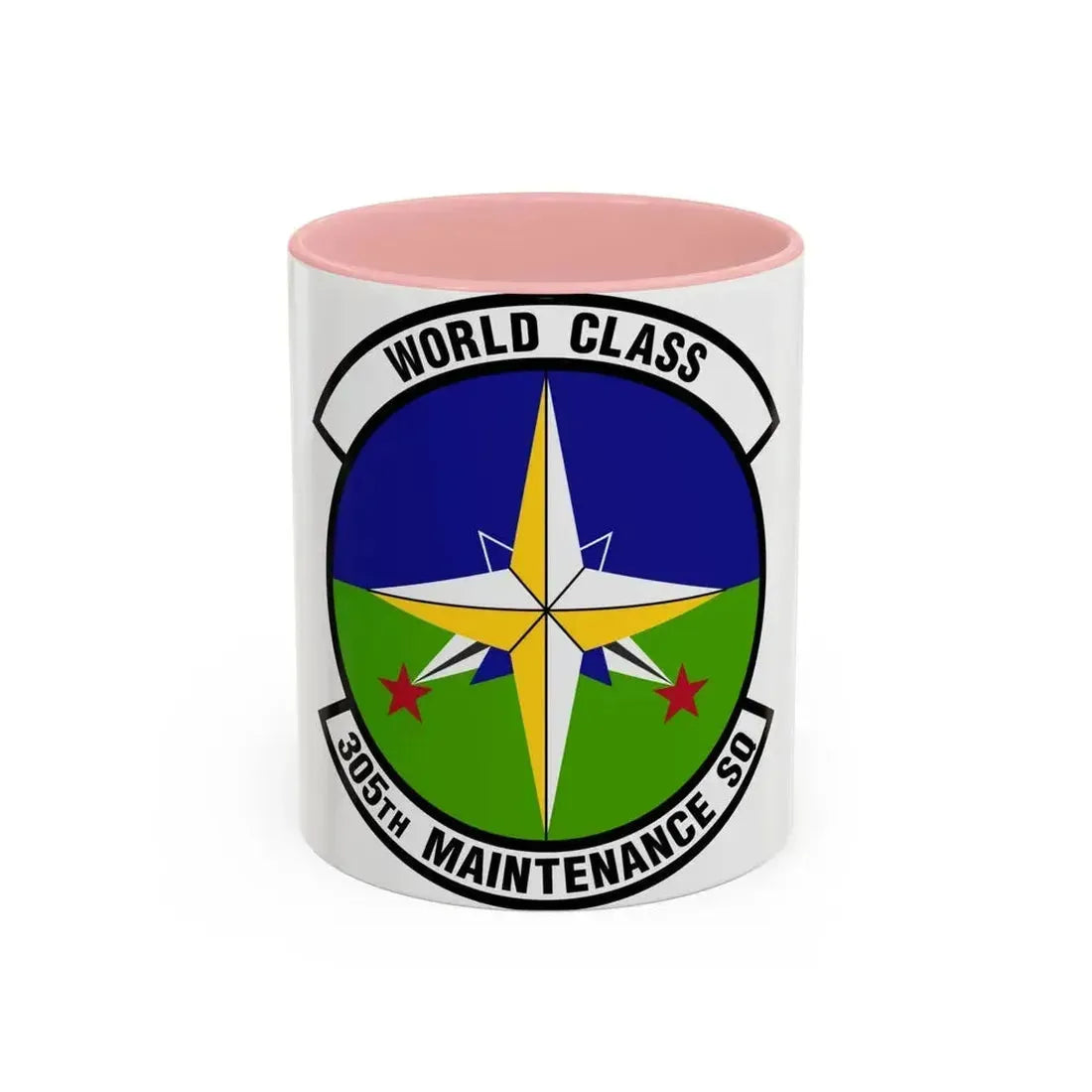 305 Maintenance Squadron AMC (U.S. Air Force) Accent Coffee Mug 11oz Pink - Go Mug Yourself