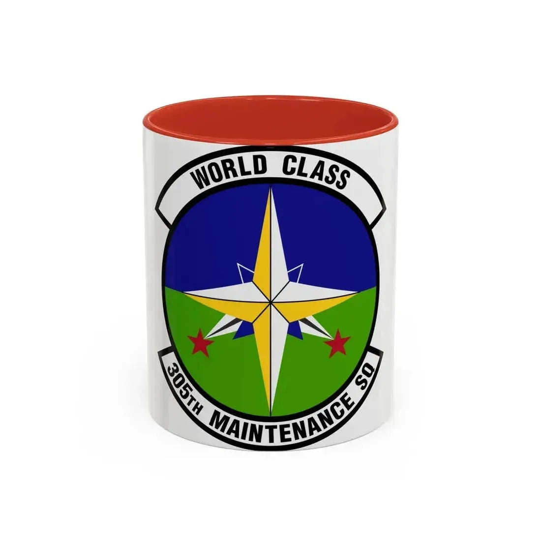 305 Maintenance Squadron AMC (U.S. Air Force) Accent Coffee Mug 11oz Red - Go Mug Yourself