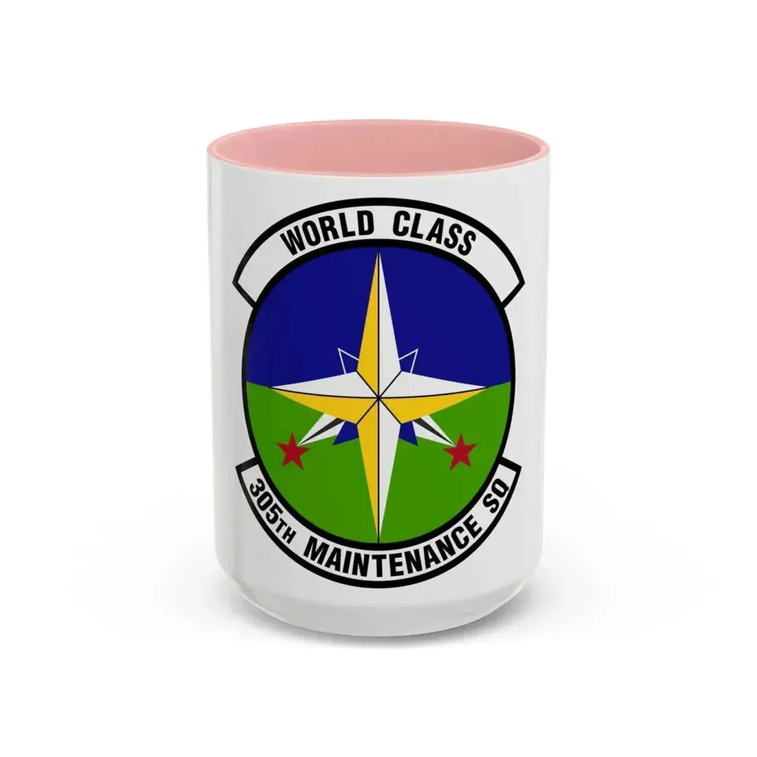 305 Maintenance Squadron AMC (U.S. Air Force) Accent Coffee Mug 15oz Pink - Go Mug Yourself