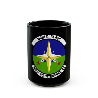 305 Maintenance Squadron AMC (U.S. Air Force) Black Coffee Mug 15oz - Go Mug Yourself