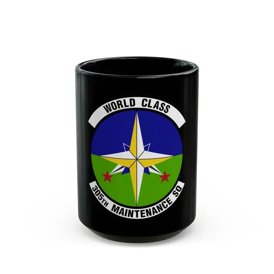 305 Maintenance Squadron AMC (U.S. Air Force) Black Coffee Mug 15oz - Go Mug Yourself
