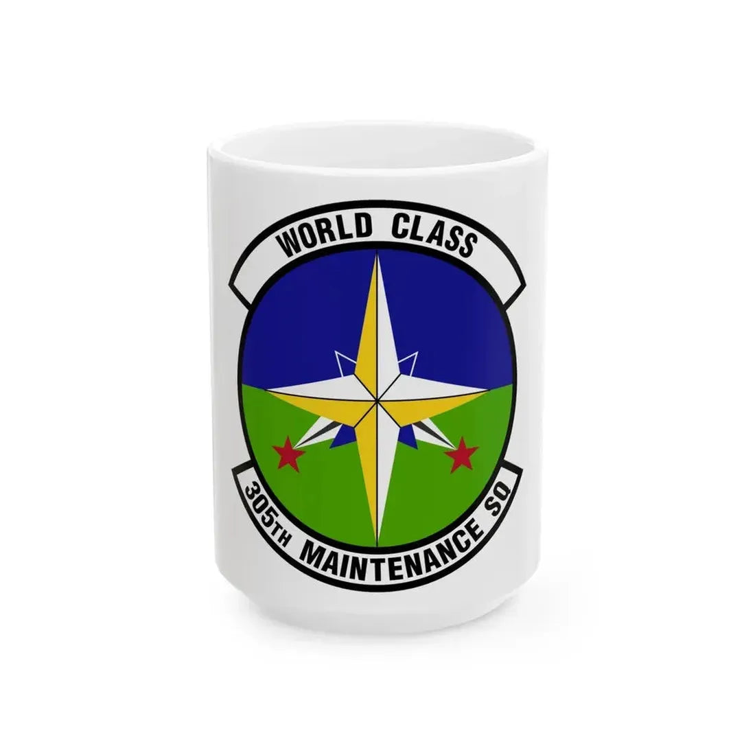 305 Maintenance Squadron AMC (U.S. Air Force) White Coffee Mug 15oz - Go Mug Yourself