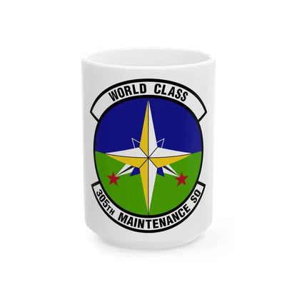 305 Maintenance Squadron AMC (U.S. Air Force) White Coffee Mug 15oz - Go Mug Yourself