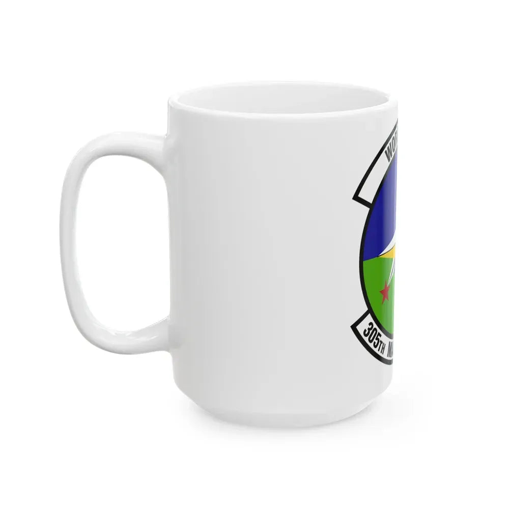 305 Maintenance Squadron AMC (U.S. Air Force) White Coffee Mug - Go Mug Yourself