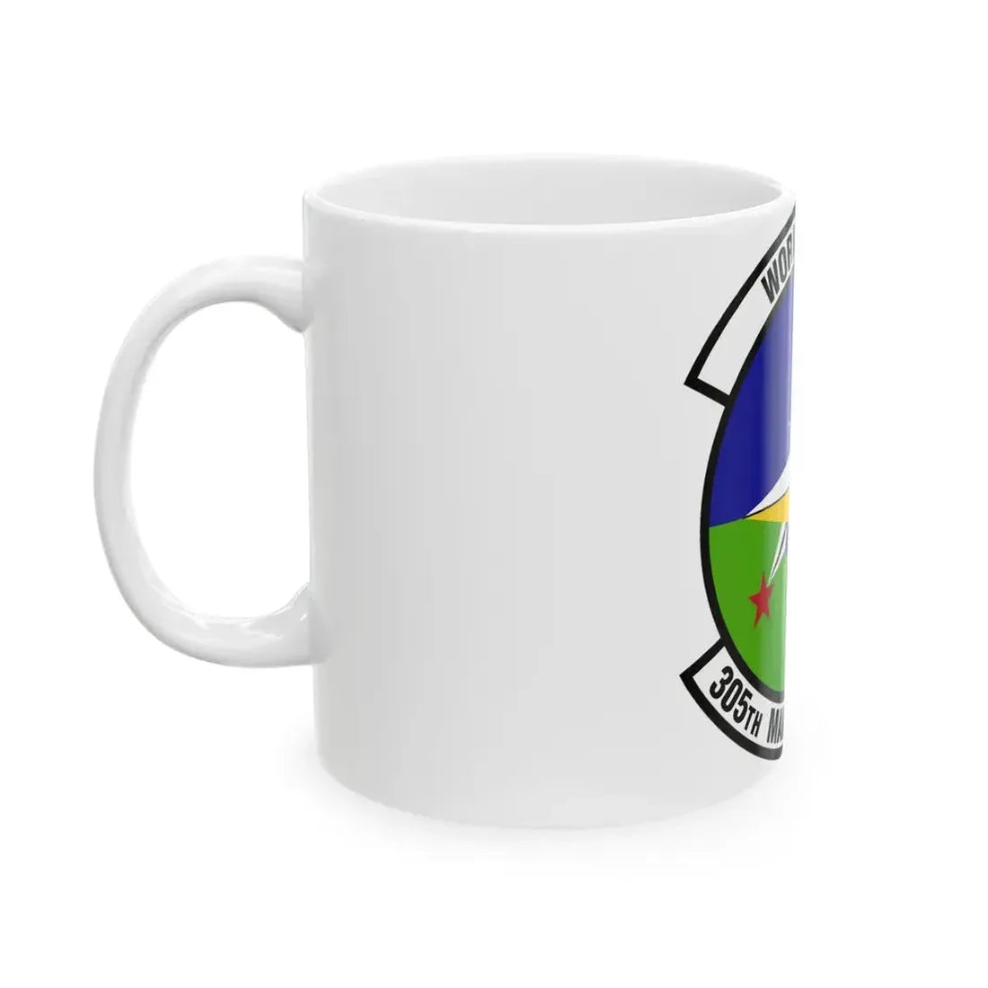 305 Maintenance Squadron AMC (U.S. Air Force) White Coffee Mug - Go Mug Yourself