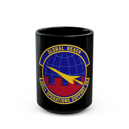 305 Operations Support Squadron AMC (U.S. Air Force) Black Coffee Mug-15oz-Go Mug Yourself