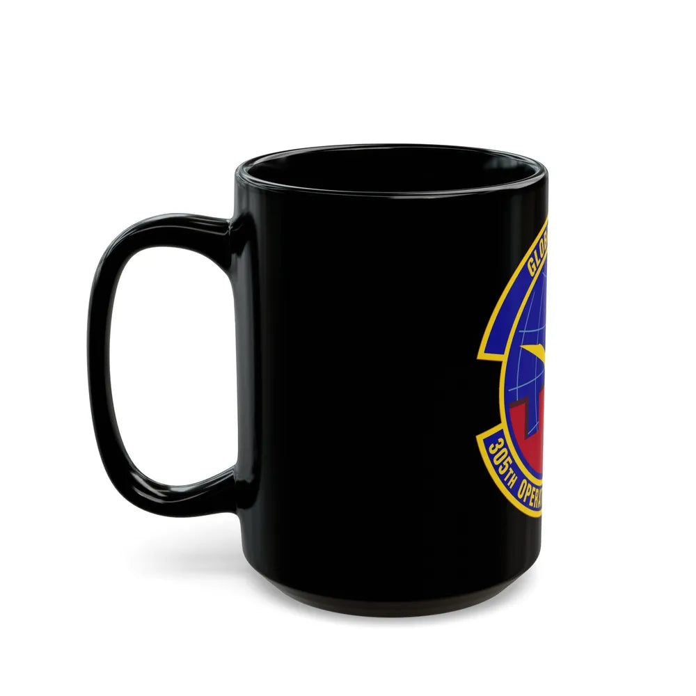 305 Operations Support Squadron AMC (U.S. Air Force) Black Coffee Mug-Go Mug Yourself