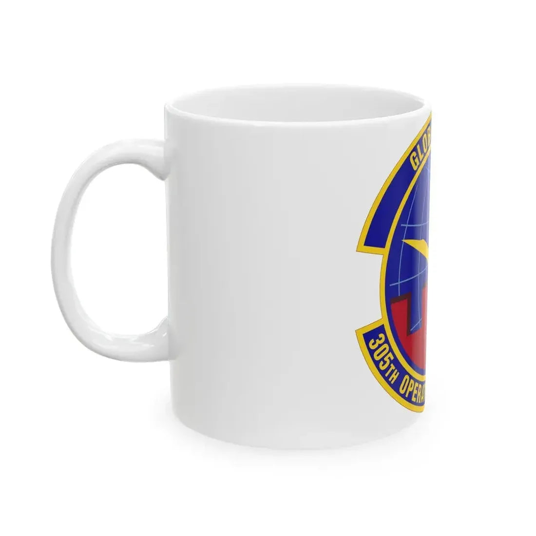 305 Operations Support Squadron AMC (U.S. Air Force) White Coffee Mug - Go Mug Yourself