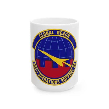 305 Operations Support Squadron AMC (U.S. Air Force) White Coffee Mug - Go Mug Yourself
