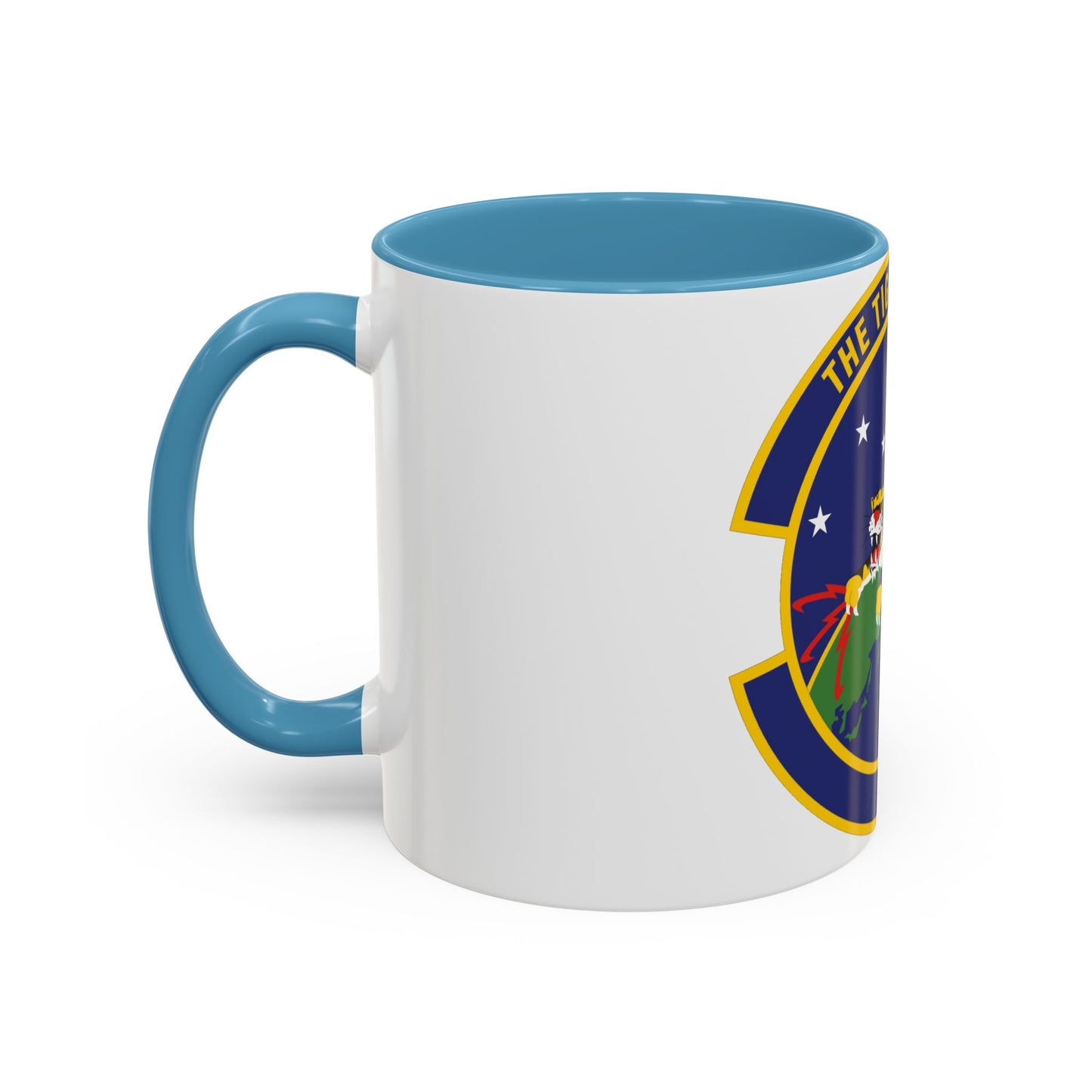 614 Air and Space Communications Squadron AFSPC (U.S. Air Force) Accent Coffee Mug