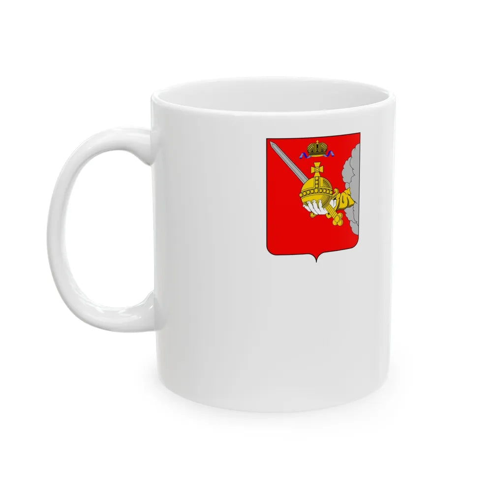 Flag of Vologda Oblast Russia - White Coffee Mug-Go Mug Yourself