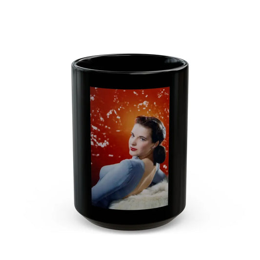 Cathy Downs #04 (Vintage Female Icon) Black Coffee Mug-15oz-Go Mug Yourself