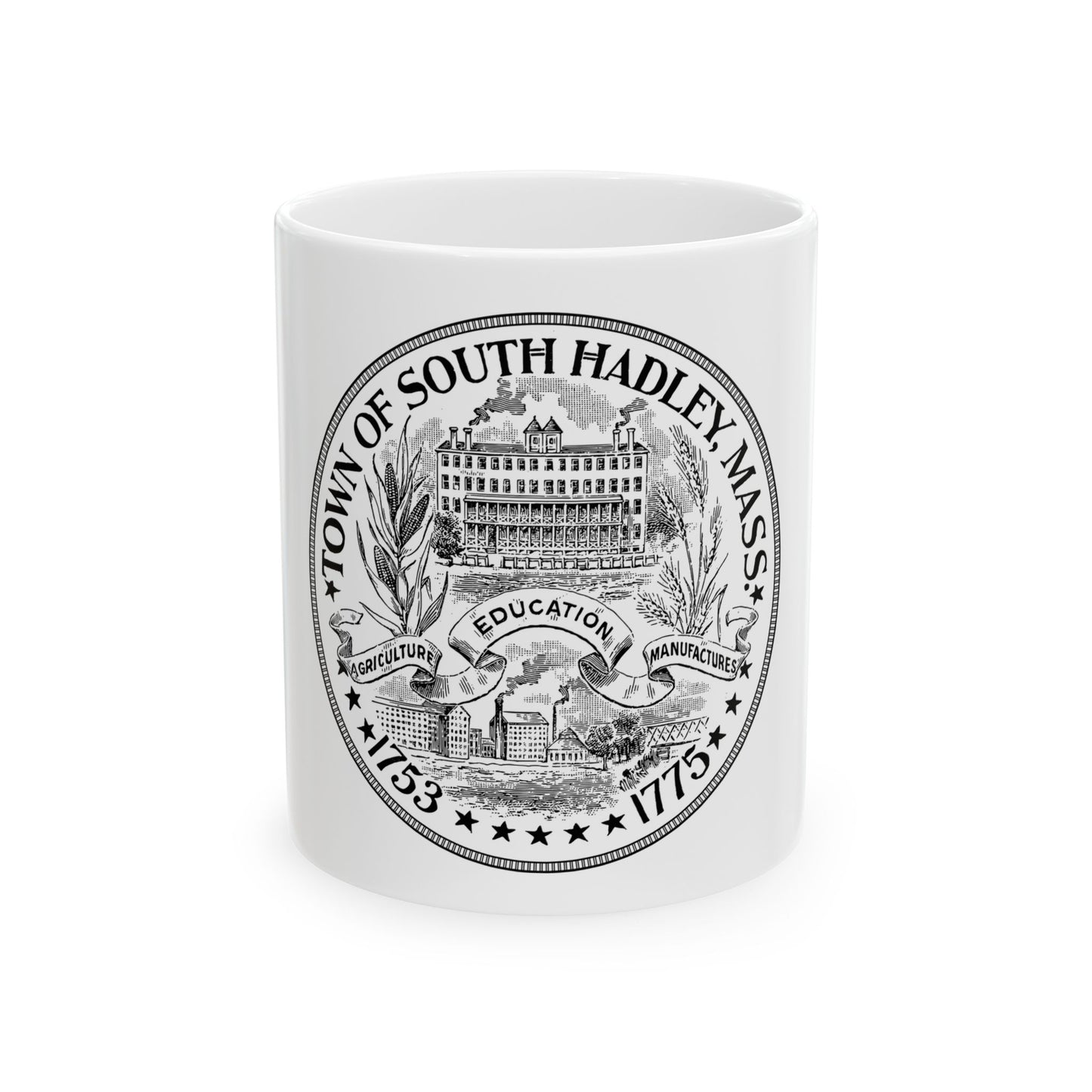 Seal of South Hadley Massachusetts - White Coffee Mug