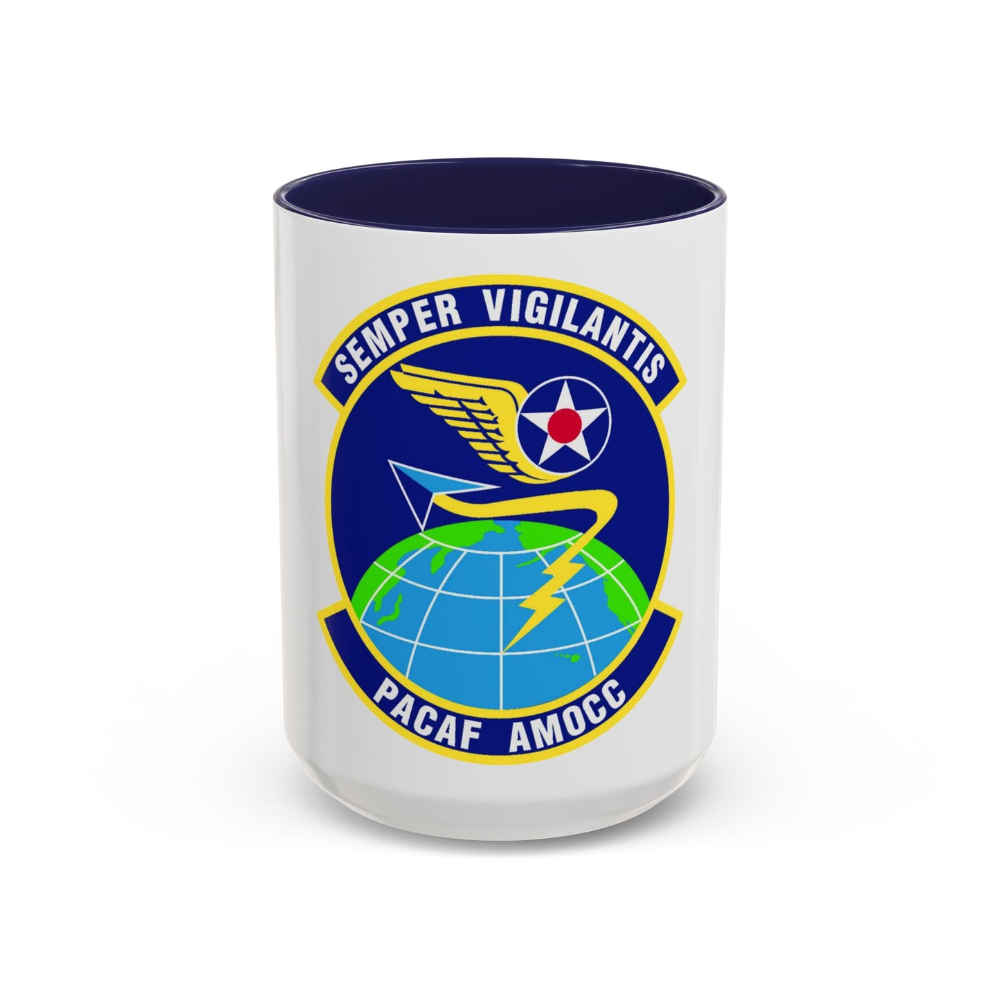 PACAF Air Mobility Operations Control Center (U.S. Air Force) Accent Coffee Mug