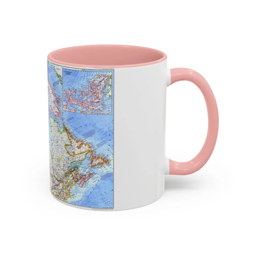 Canada (1972) (Map) Accent Coffee Mug-Go Mug Yourself