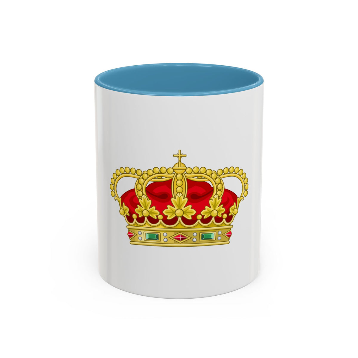 Heraldic Royal Crown of Portugal - Eight Arches - Accent Coffee Mug