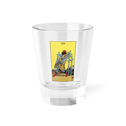 The 7 of Swords (Tarot Card) Shot Glass 1.5oz-1.5oz-Go Mug Yourself