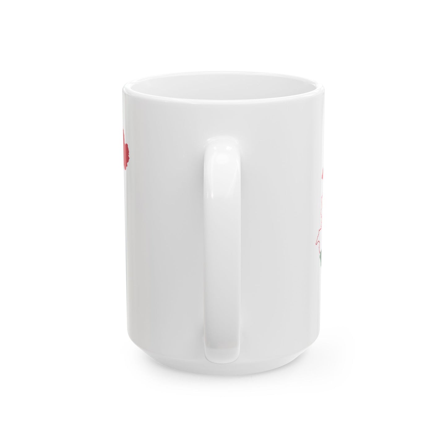Flag-map of Hungary (Hungary) White Coffee Mug