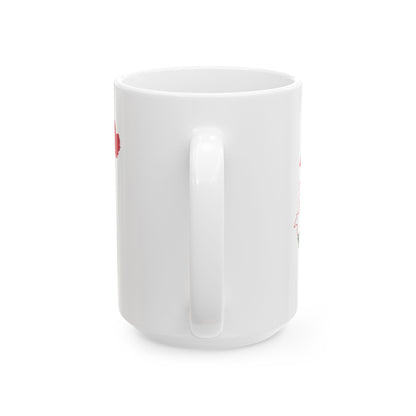 Flag-map of Hungary (Hungary) White Coffee Mug