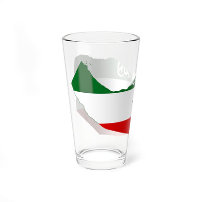 Flag-map of Somaliland (Mali) Pint Glass 16oz