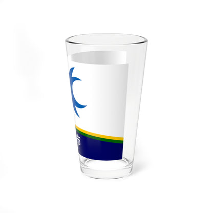 Flag of Hokuto Yamanashi Variant version (Japan) Pint Glass 16oz