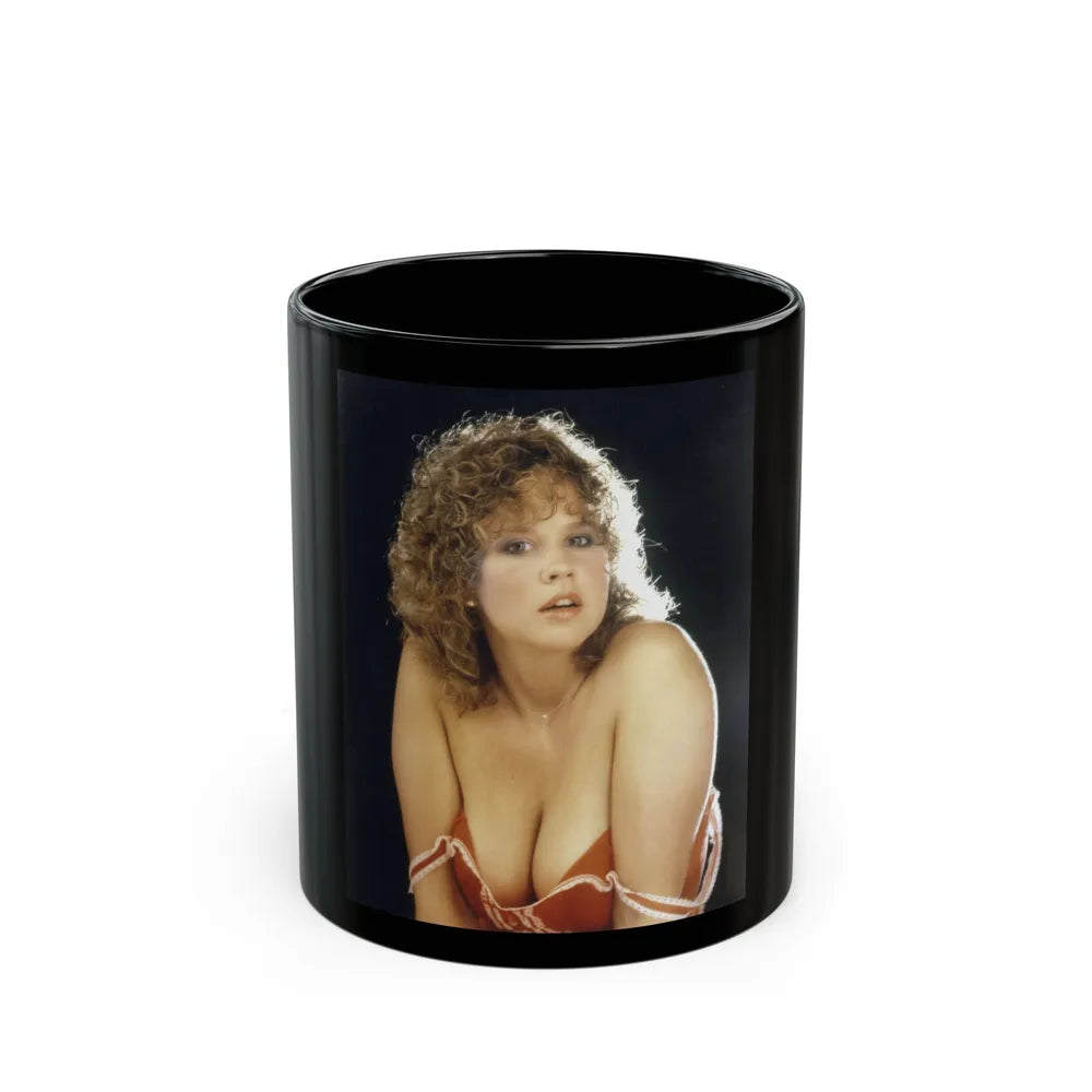 Linda Blair #337 1 (Vintage Female Icon) Black Coffee Mug-11oz-Go Mug Yourself