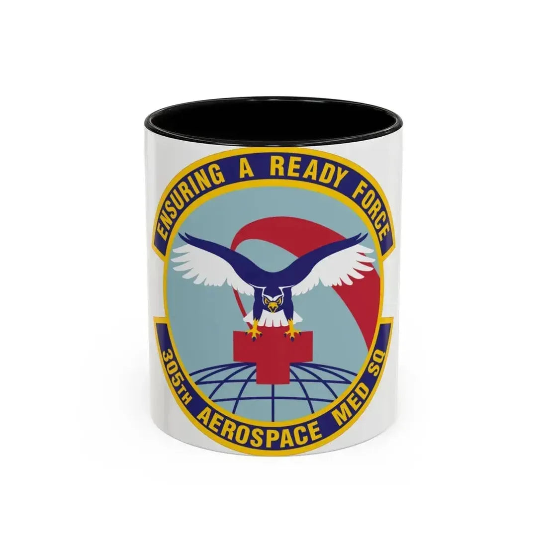 305th Aerospace Medicine Squadron (U.S. Air Force) Accent Coffee Mug 11oz Black - Go Mug Yourself