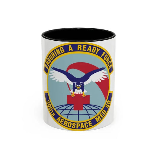 305th Aerospace Medicine Squadron (U.S. Air Force) Accent Coffee Mug 11oz Black - Go Mug Yourself