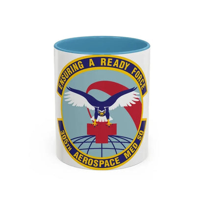 305th Aerospace Medicine Squadron (U.S. Air Force) Accent Coffee Mug 11oz Light Blue - Go Mug Yourself