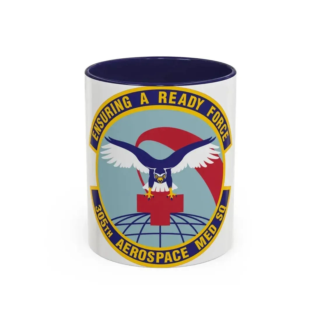 305th Aerospace Medicine Squadron (U.S. Air Force) Accent Coffee Mug 11oz Navy - Go Mug Yourself