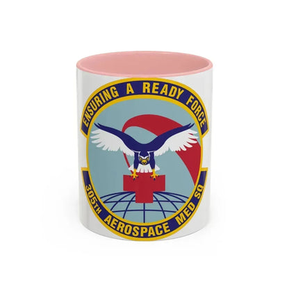 305th Aerospace Medicine Squadron (U.S. Air Force) Accent Coffee Mug 11oz Pink - Go Mug Yourself