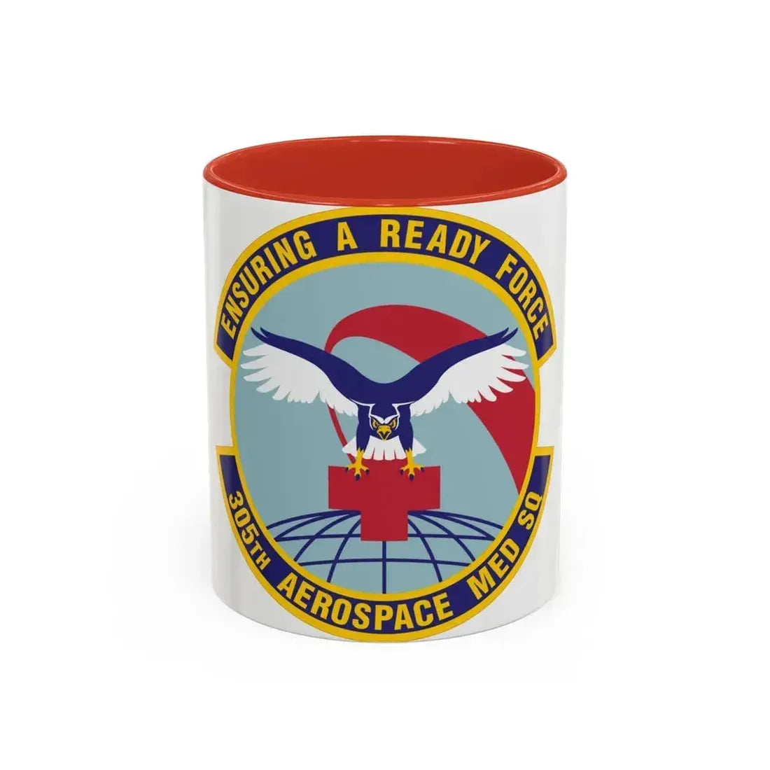 305th Aerospace Medicine Squadron (U.S. Air Force) Accent Coffee Mug 11oz Red - Go Mug Yourself